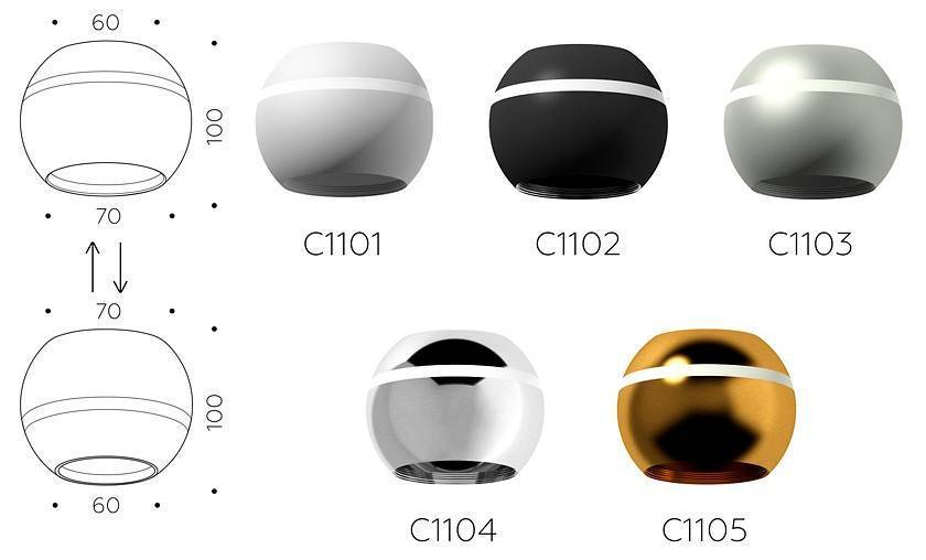 Накладной светильник Ambrella light C C1105