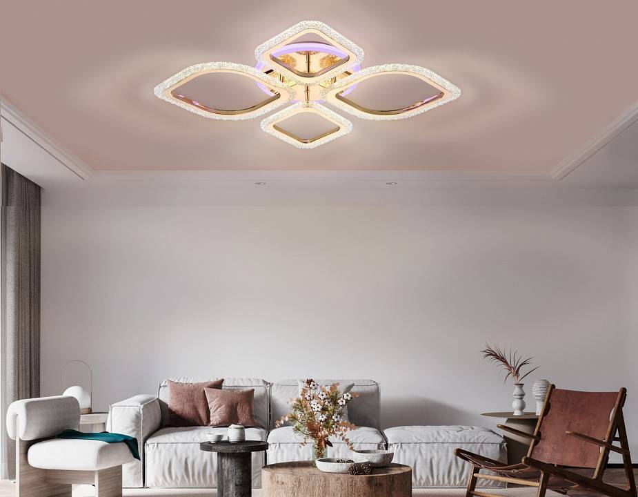 Потолочная светодиодная люстра Ambrella light FA FA5149 108 Вт с пультом FA5149