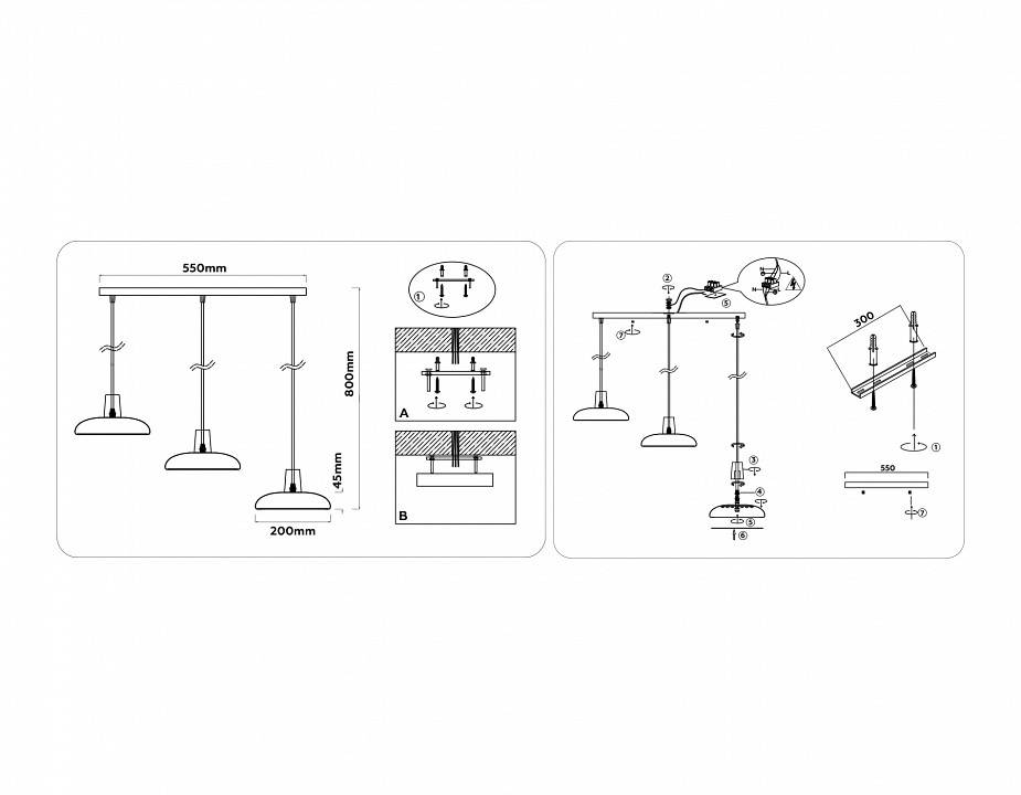 Подвесной светильник Ambrella light FL FL4840