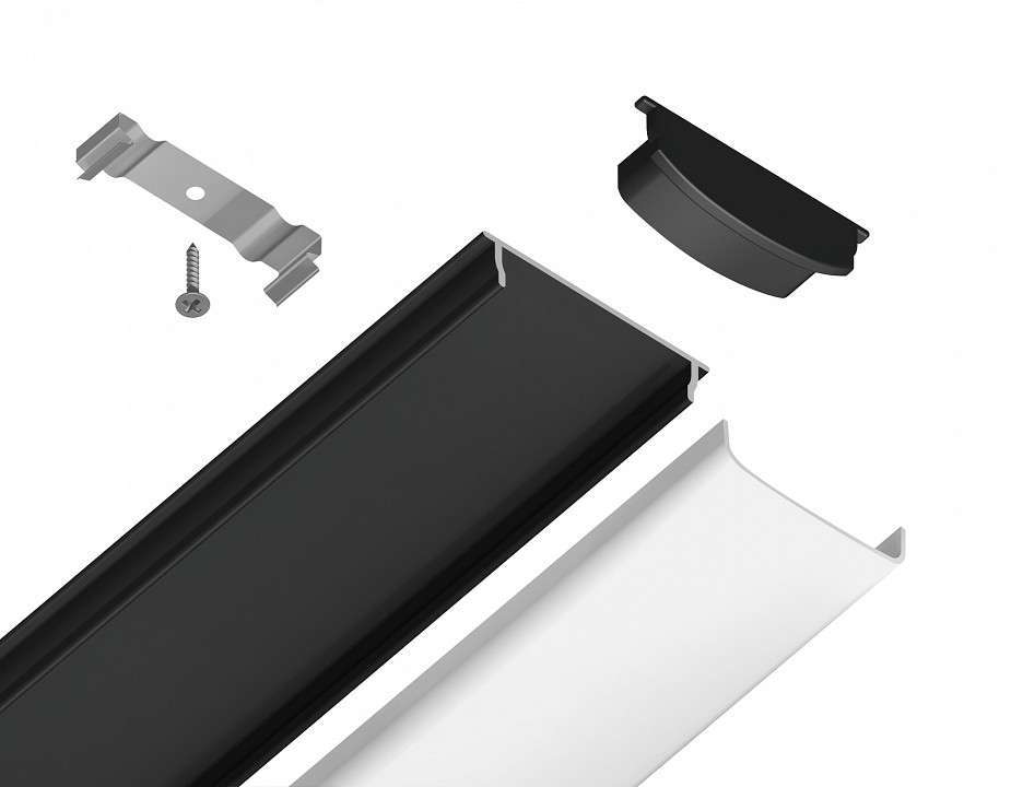 Профиль накладной гибкий Ambrella Light GP GP1600BK