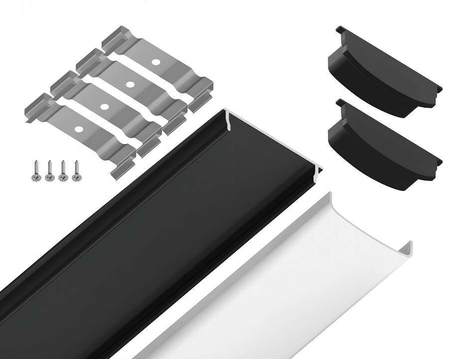 Профиль накладной гибкий Ambrella Light GP GP1600BK