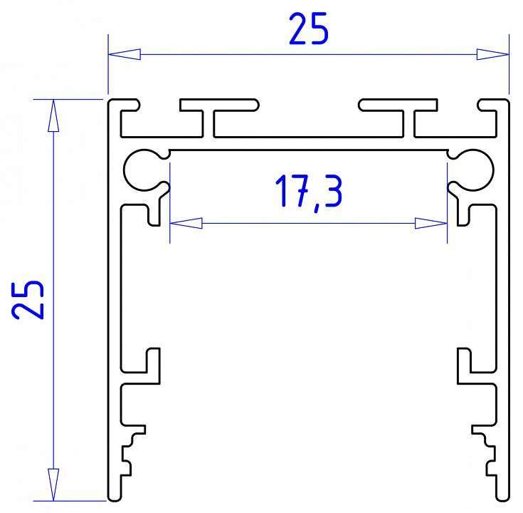 Короб накладной Ambrella Light Profile System GP GP2500WH