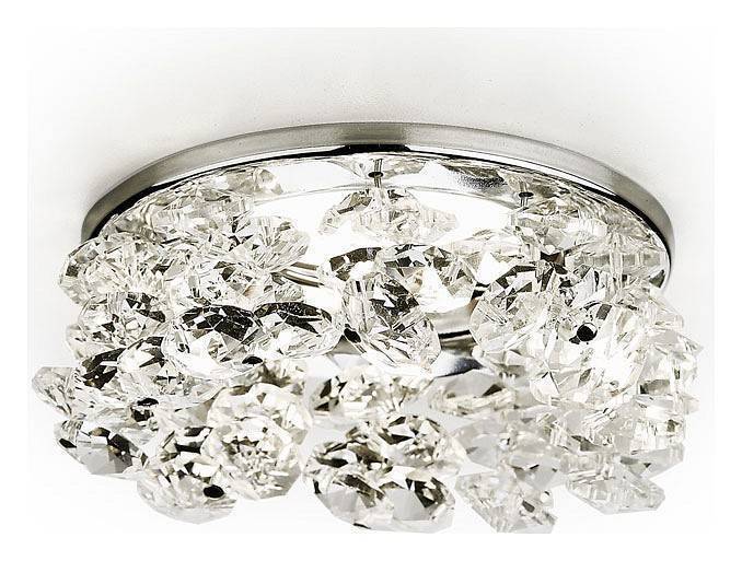 Встраиваемый светильник Ambrella light Crystal K308 CL/CH