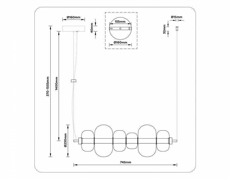 Подвесной светильник Ambrella Light LH LH11072