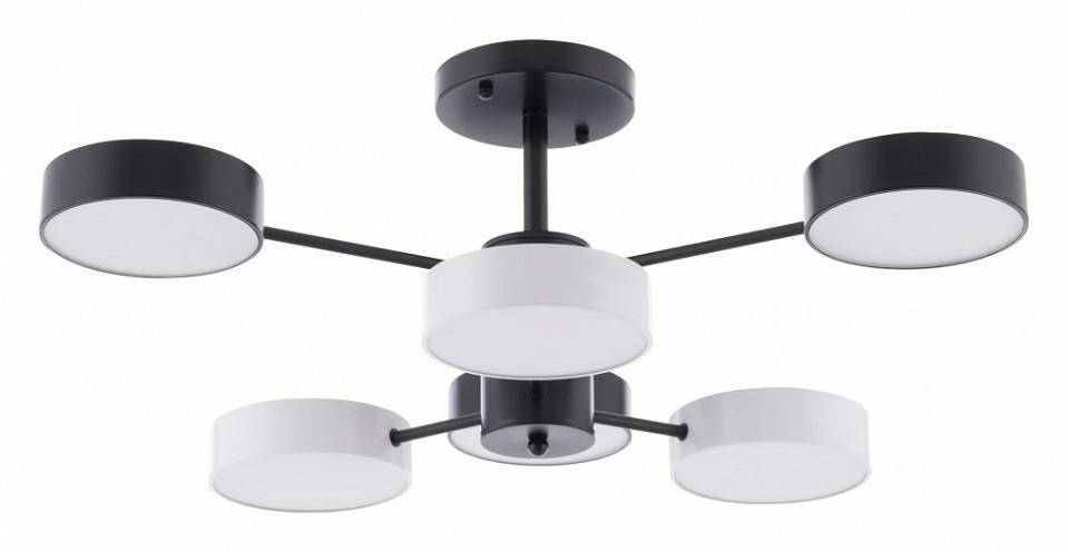 Люстра на штанге Arte Milano Ferrara 6 ламп светодиодная 250906/6B Bk/Wh