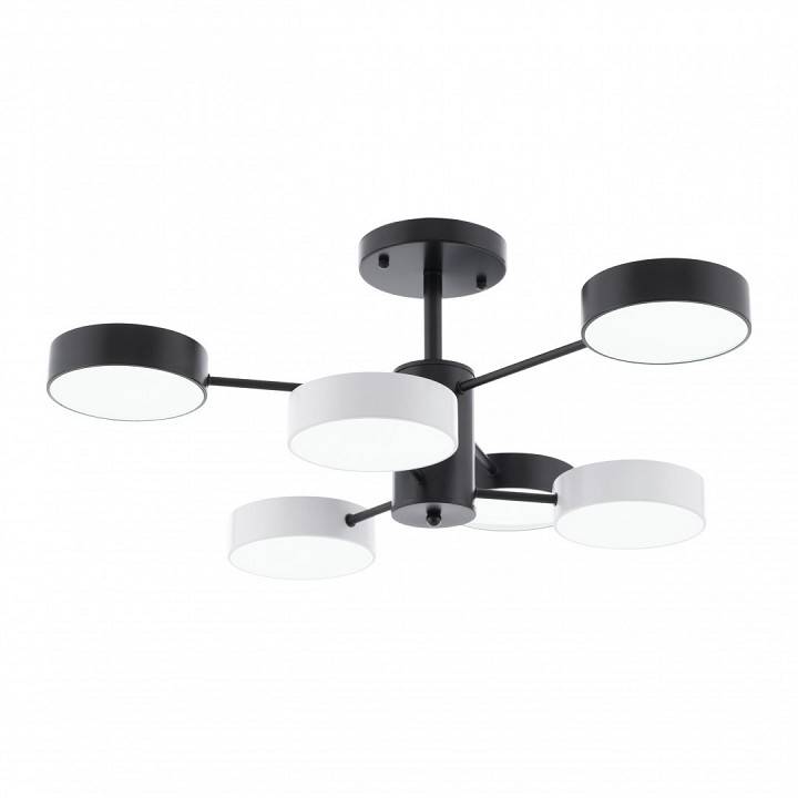 Люстра на штанге Arte Milano Ferrara 6 ламп светодиодная 250906/6B Bk/Wh