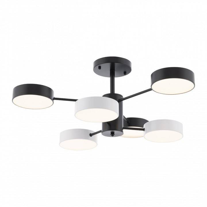 Люстра на штанге Arte Milano Ferrara 6 ламп светодиодная 250906/6B Bk/Wh