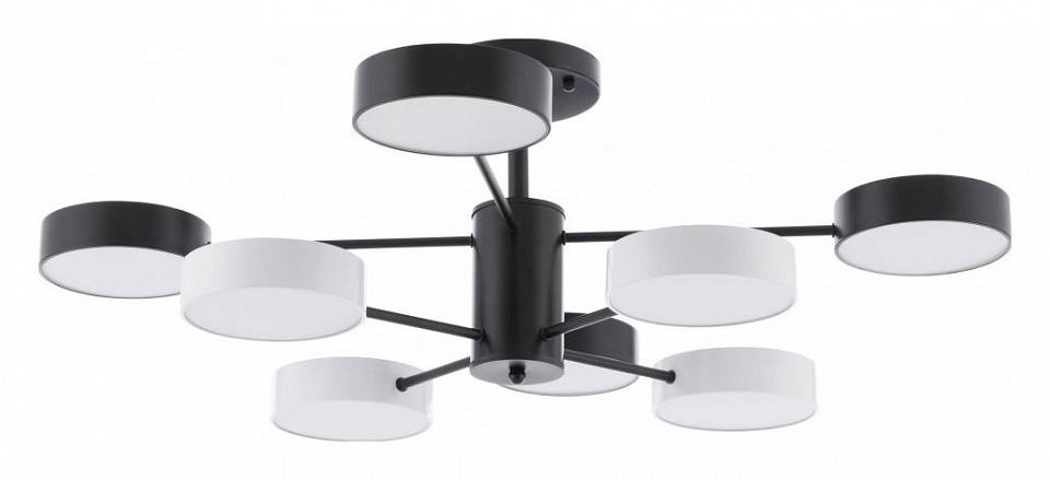 Люстра на штанге Arte Milano Ferrara 8 ламп светодиодная 250906/8B Bk/Wh