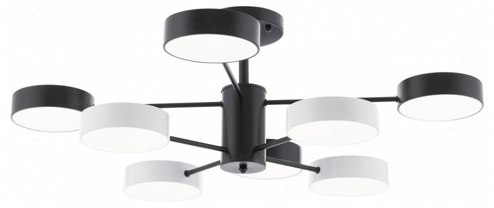 Люстра на штанге Arte Milano Ferrara 8 ламп светодиодная 250906/8B Bk/Wh