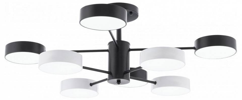 Люстра на штанге Arte Milano Ferrara 8 ламп светодиодная 250906/8B Bk/Wh