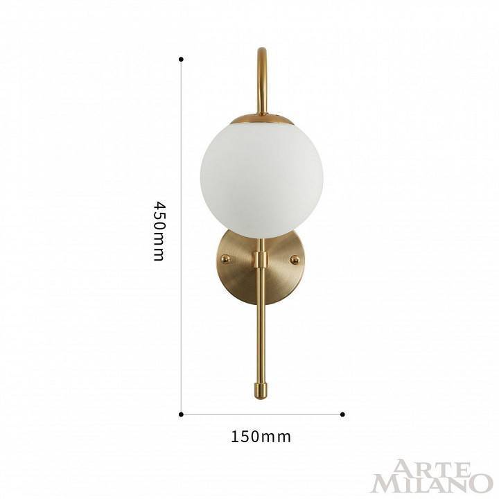 Бра Arte Milano Neapolis 71069 1 лампа 271069/1B GD
