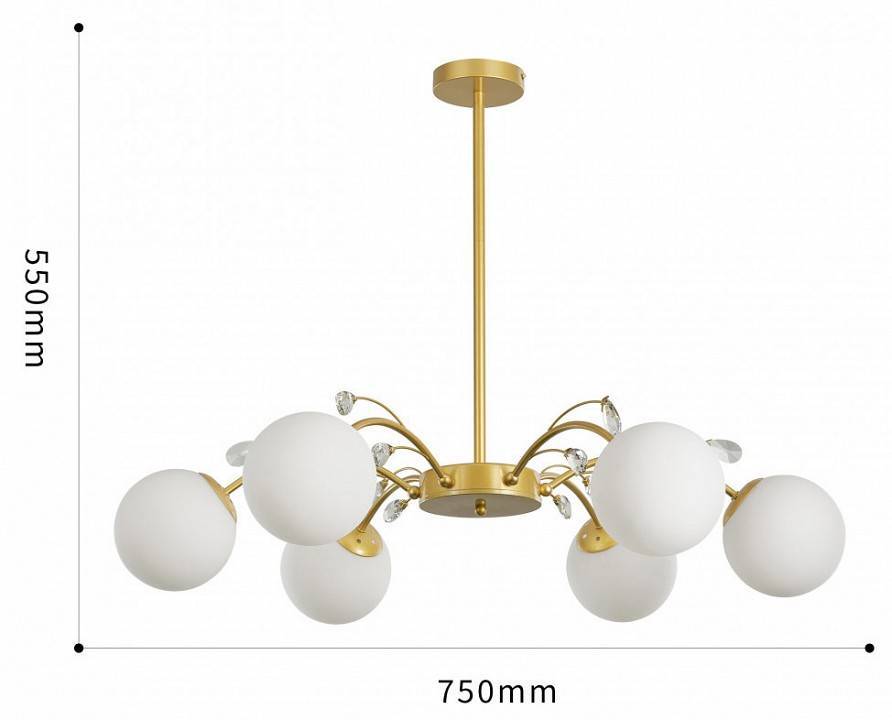 Люстра на штанге Arte Milano Neapolis 273802/6 GD