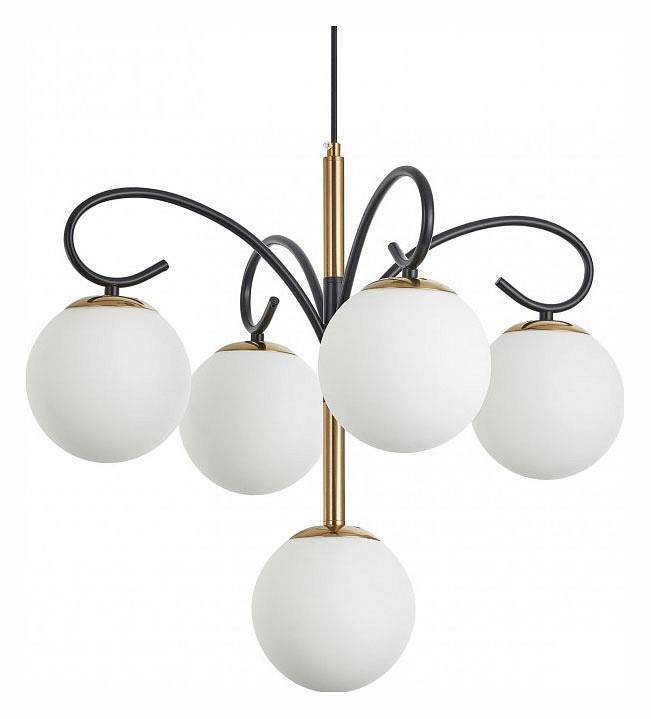 Подвесная люстра Arte Milano Neapolis-73808 5 ламп 273808/4+1 BK/GD