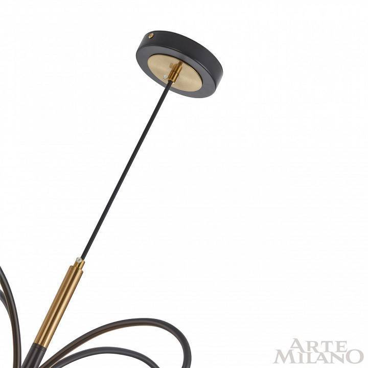 Подвесная люстра Arte Milano Neapolis-73808 5 ламп 273808/4+1 BK/GD