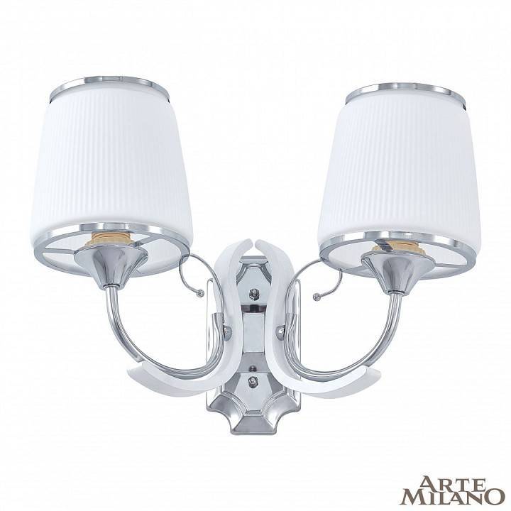 Бра Arte Milano Florentia 9247 2 лампы 309247/2W Wh/Ni