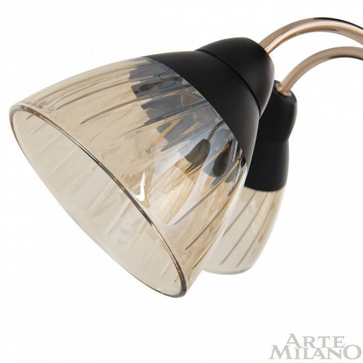 Люстра на штанге Arte Milano Napoli 5 ламп 320119/5 FG+BK