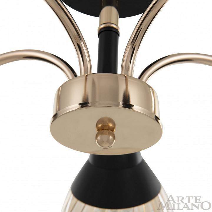 Люстра на штанге Arte Milano Napoli 5 ламп 320119/5 FG+BK
