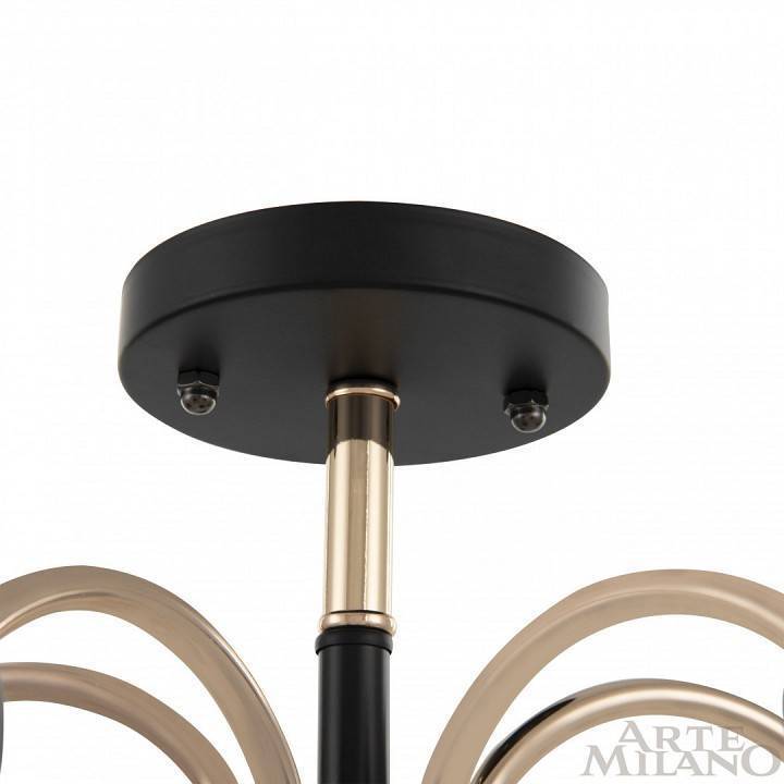 Люстра на штанге Arte Milano Napoli 5 ламп 320119/5 FG+BK