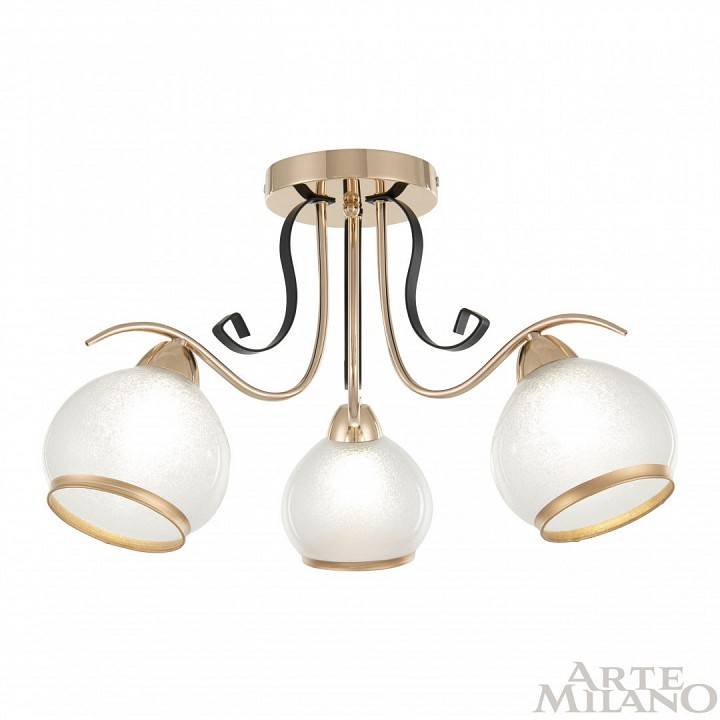 Потолочная люстра Arte Milano AMALFI 3 лампы 323306/3 FG+BK