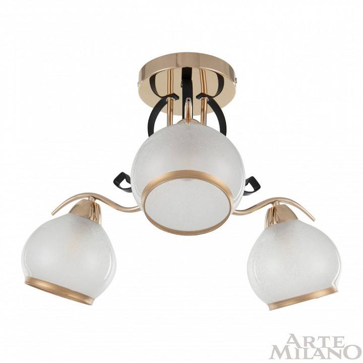 Потолочная люстра Arte Milano AMALFI 3 лампы 323306/3 FG+BK