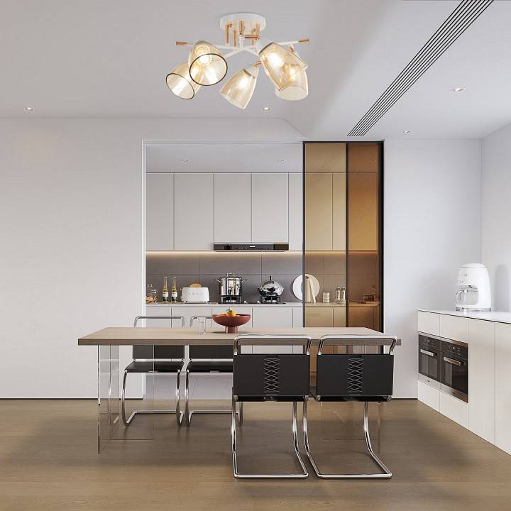 Потолочная люстра Arte Milano AMALFI 5 ламп 327410/5 FG+WH