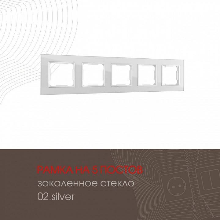 Рамка на 5 постов Arte Milano am-503.02 503.02-5.silver