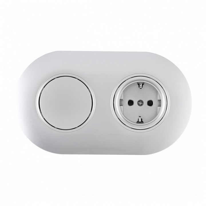 Блок с выключателями одноклавишными влагозащищенными Arte Milano SET08-2 SET08-2-40-1-30-1 silver