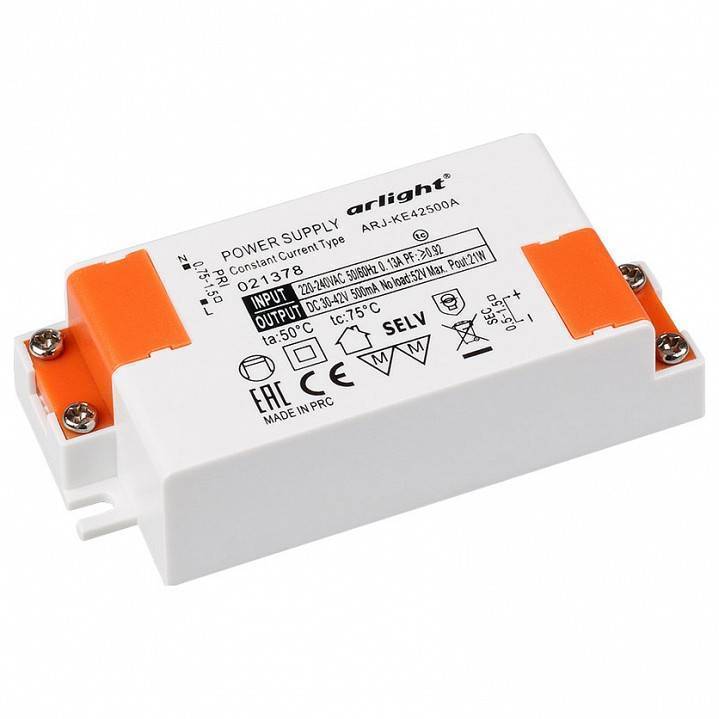 Блок питания Arlight ARJ-KE42500A 21 Вт 500 мА IP20 021378