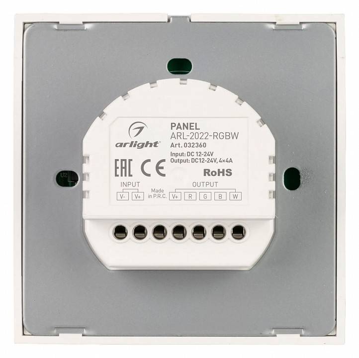 Панель-регулятора цвета RGBW сенсорный накладной Arlight COMFORT 032360