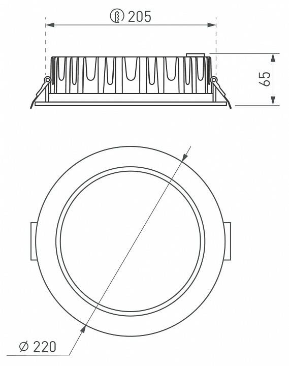 Встраиваемый светильник Arlight FOGGY 039064