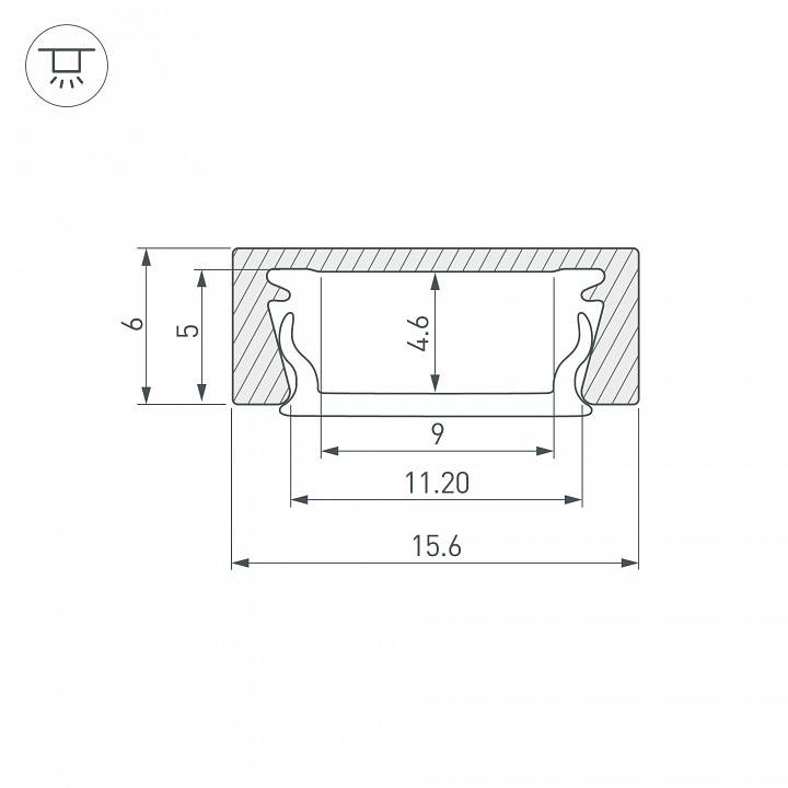 Профиль накладной Arlight MIC-M 044542