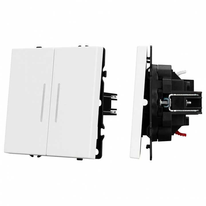 Выключатель двухклавишный без рамки Arlight SWT 054239