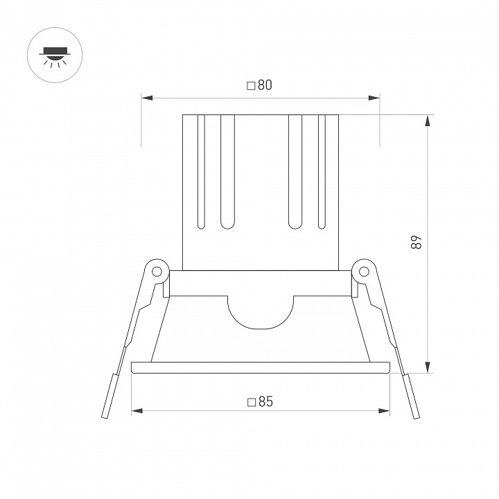 Встраиваемый светильник Arlight MS-FLOW 060943