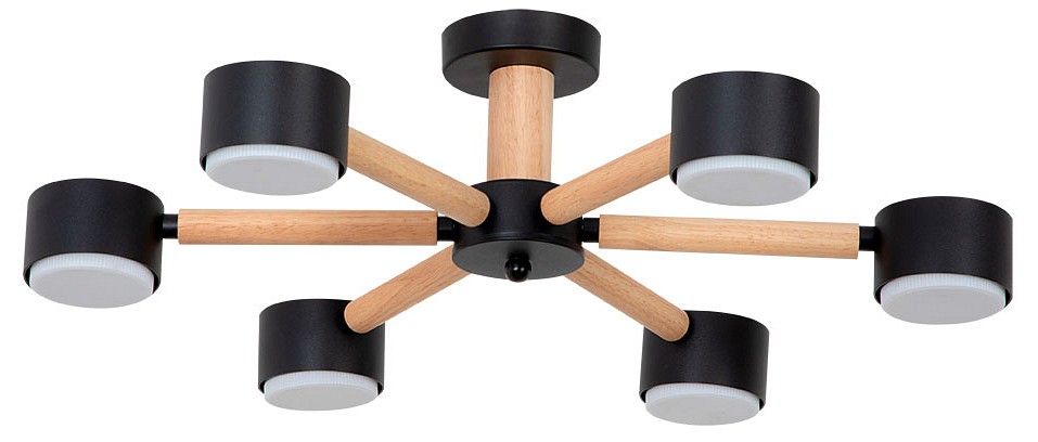 Потолочная люстра Arte Lamp TENDA 6 ламп A1624PL-6BK