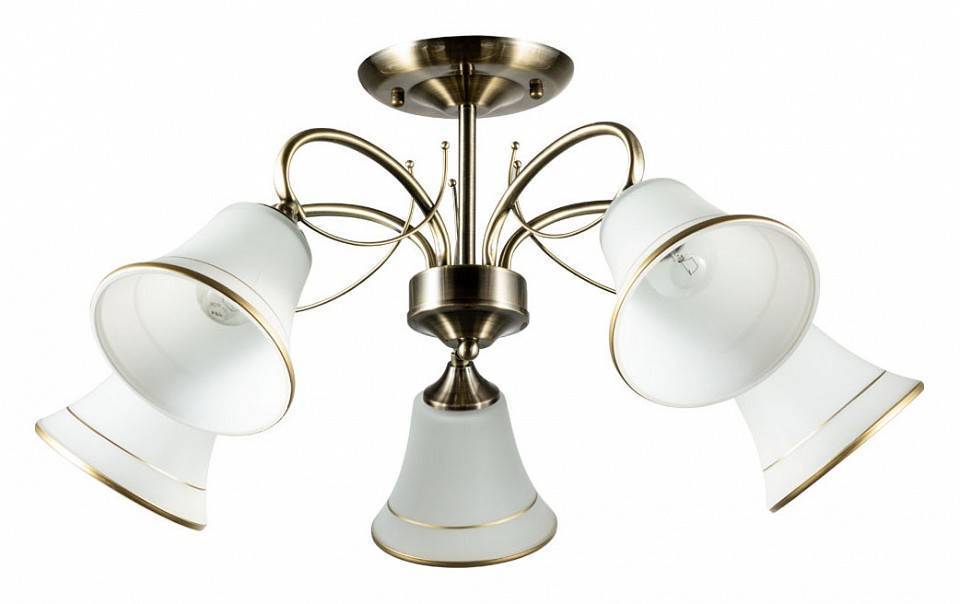 Люстра на штанге Arte Lamp Blossom 5 ламп A2709PL-5AB