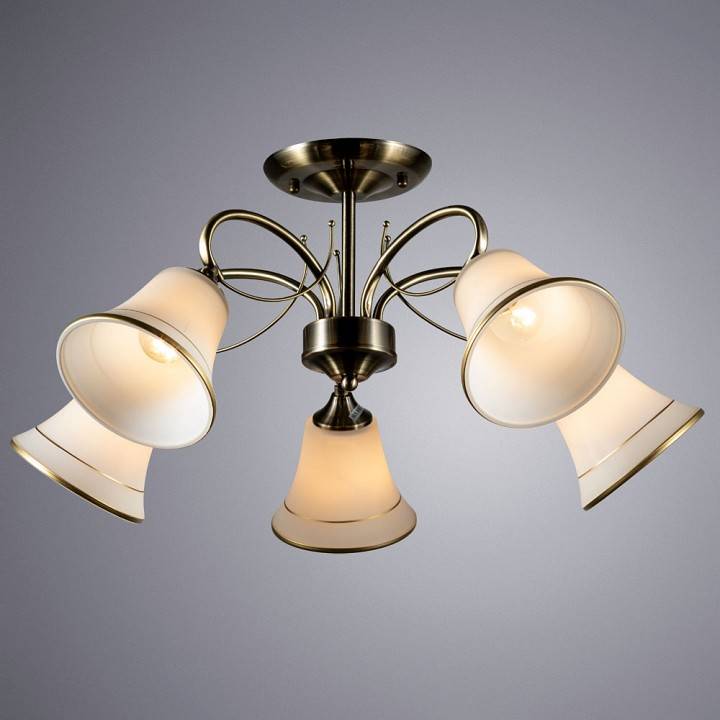 Люстра на штанге Arte Lamp Blossom 5 ламп A2709PL-5AB