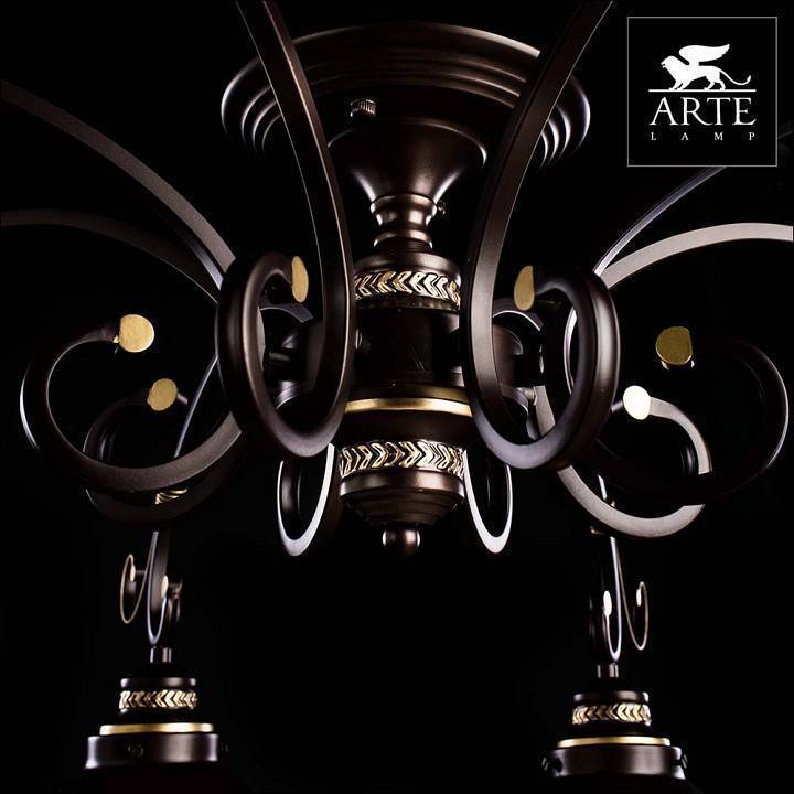 Потолочная люстра Arte Lamp Grazioso 8 ламп A4577PL-8CK