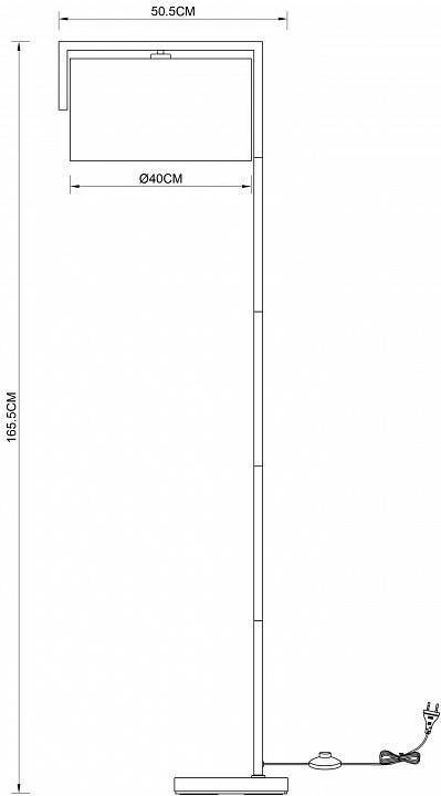 Торшер Arte Lamp Aperol матовая сталь A5031PN-1SS