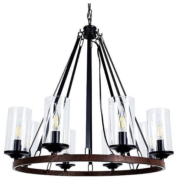 Подвесная люстра Arte Lamp Dalim 8 ламп A7014SP-8BK