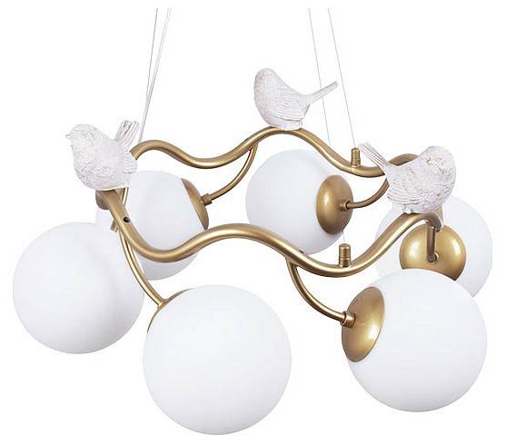 Подвесная люстра Arte Lamp Camomilla 6 ламп A9712LM-6SG