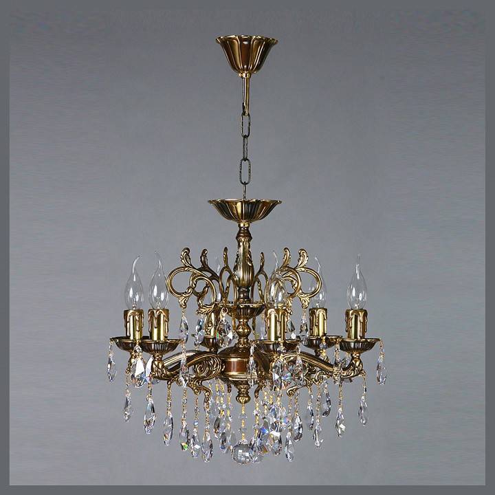 Подвесная люстра Ambiente by Brizzi Leon 2128/6 PB Tear Drop