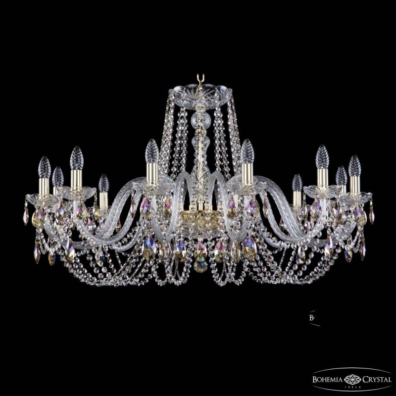 Подвесная люстра Bohemia Ivele Crystal 1402 1402/12/360 G K801
