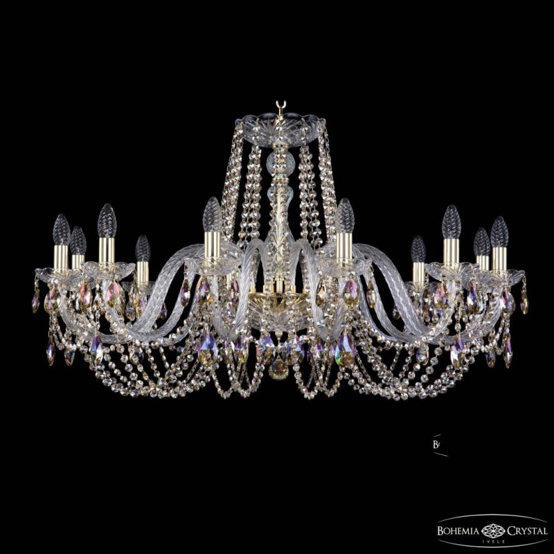 Подвесная люстра Bohemia Ivele Crystal 1402 1402/12/360 G R801
