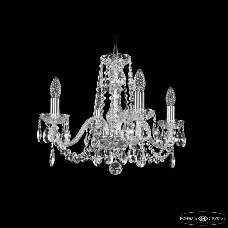 Подвесная люстра Bohemia Ivele Crystal 1402 1402/4/160 Ni