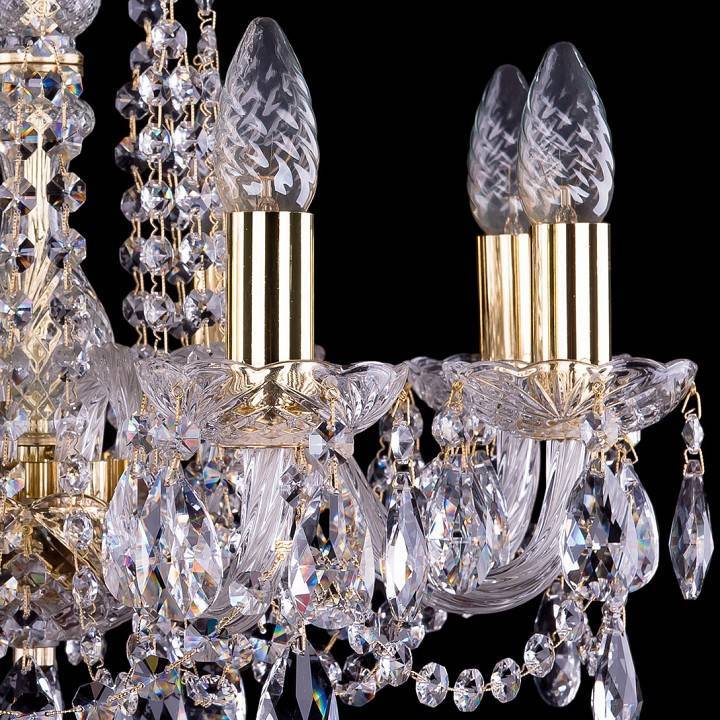 Подвесная люстра Bohemia Ivele Crystal 1402 1402/8/160/G
