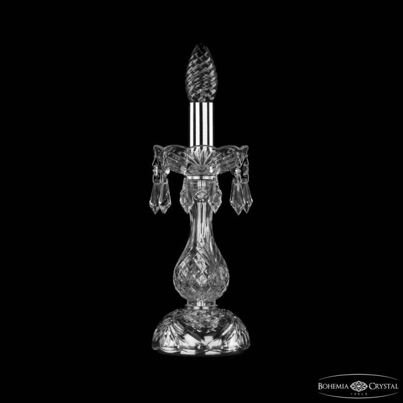 Настольная лампа декоративная Bohemia Ivele Crystal 1403 1403L/1-27 Ni