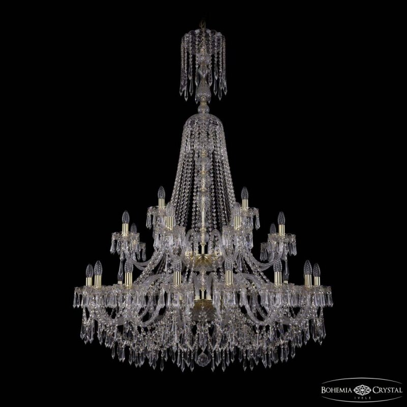 Подвесная люстра Bohemia Ivele Crystal 1403 1403/16+8+4/400/XL-163/2d G