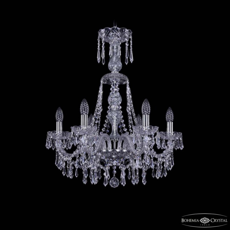 Подвесная люстра Bohemia Ivele Crystal 1403 1403/6/195/XL-65 Ni