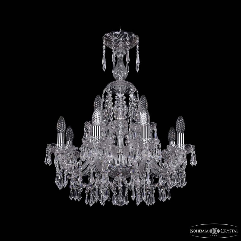 Подвесная люстра Bohemia Ivele Crystal 1403 1403/8+4/195/XL-65 Ni