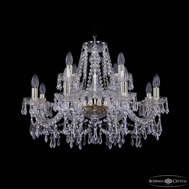 Подвесная люстра Bohemia Ivele Crystal 1403 1403/8+4/240 G